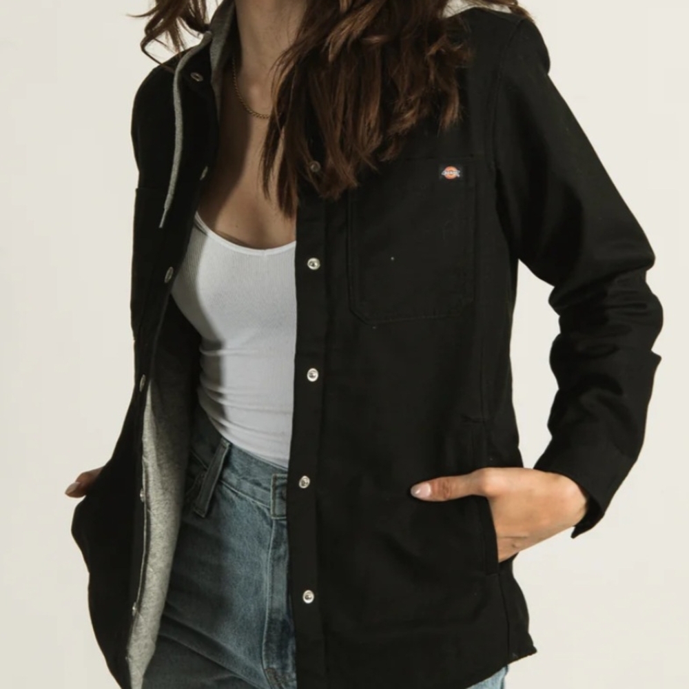 Dickies Black Utility Jacket with Hood